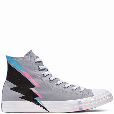 Férfi Converse Chuck Taylor All Star Pride Magasszárú Cipő CO4836209 Szürke/Fekete